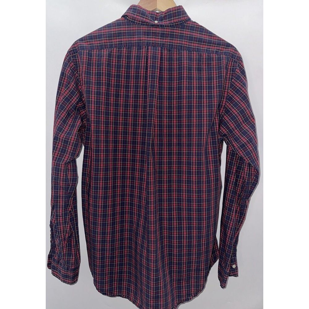 Polo Ralph Lauren Mens Long Sleeve Plaid Button Down Large‎ 100% Cotton Pocket - Picture 3 of 7